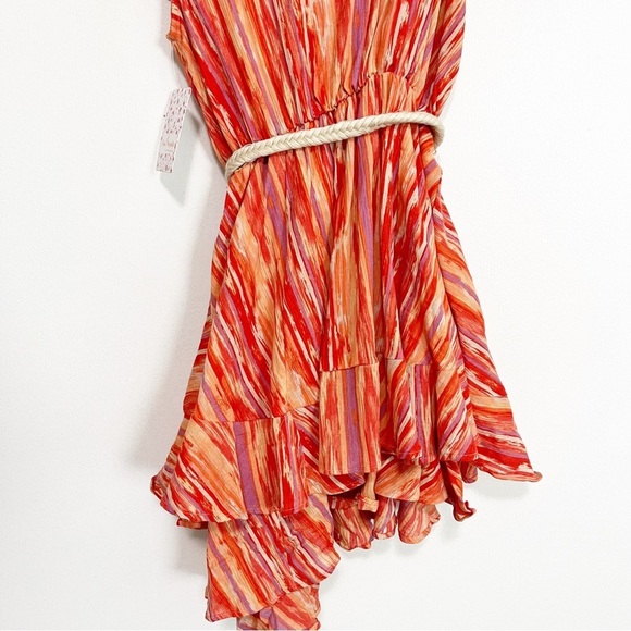 BOGO! NWT Free People Heart Asymmetric Mini Tiered Boho Dress XS - Picture 8 of 9